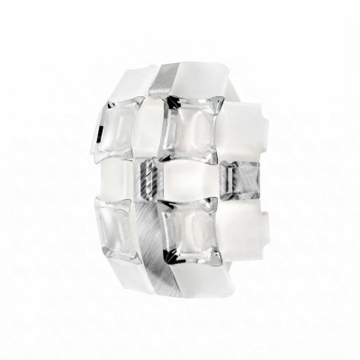 Pronta Consegna - Slamp Lampada da parete Mida Applique White/Platinum