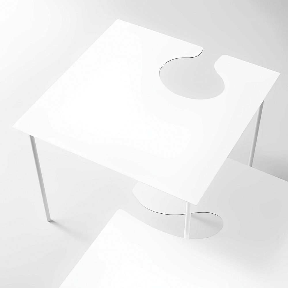 Desalto Tavolino Softer Than Steel cm 30x30 h 50