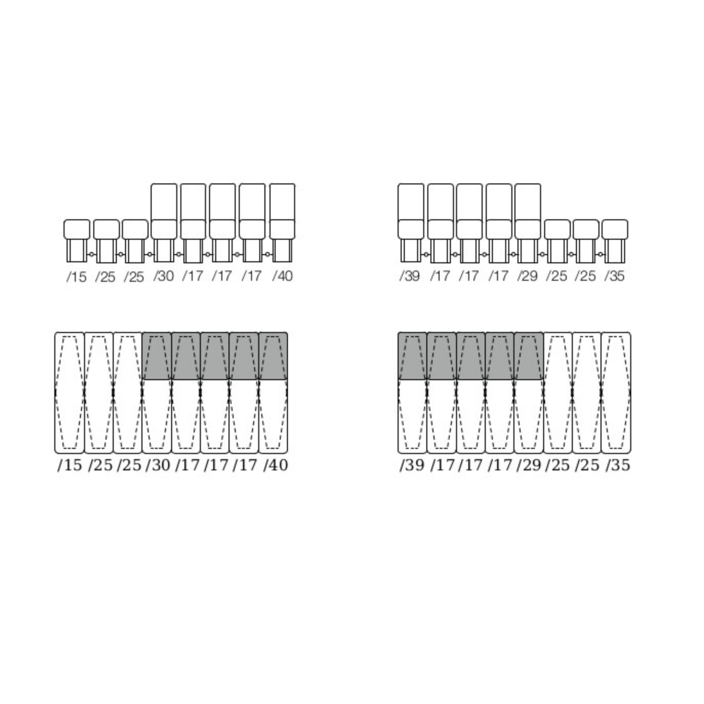 de Sede Divano componibile DS-600 - Configurazione C (16 moduli)