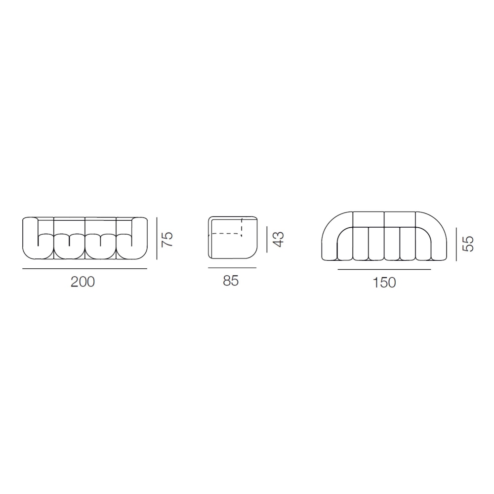 de Sede DS-707/23 Sofa
