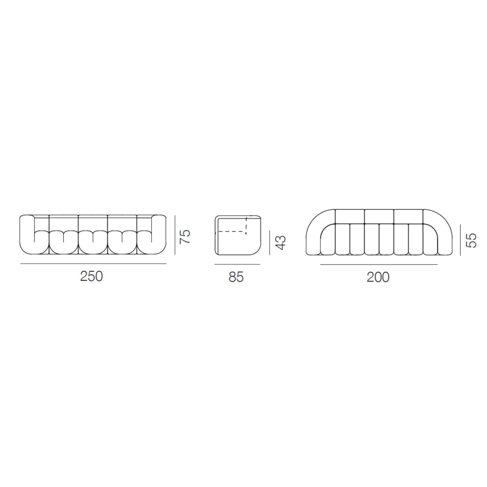de Sede DS-707/03 Sofa