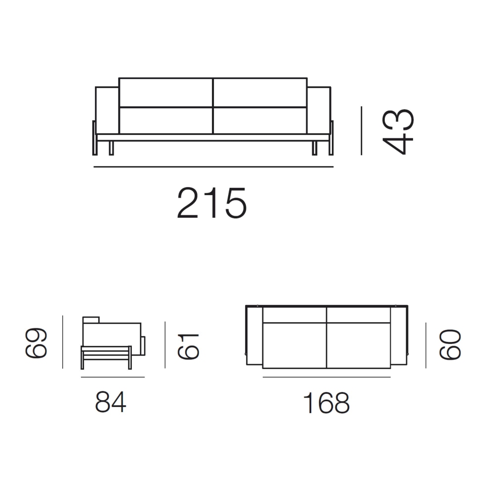 de Sede DS-21/23 Sofa