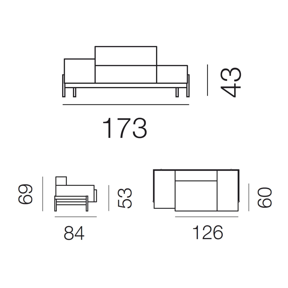de Sede Divano componibile DS-21/102